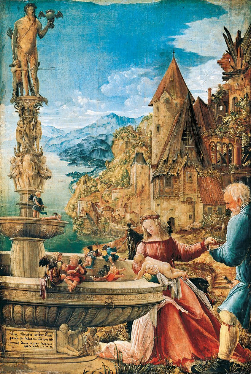 Descanso en la huida a Egipto de Albrecht Altdorfer