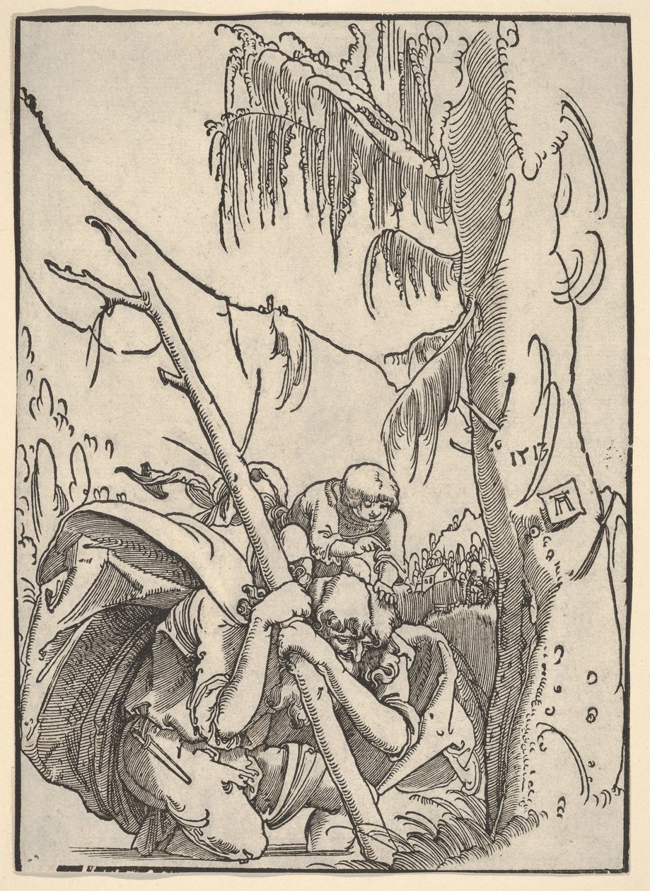 San Cristóbal llevando al Niño Jesús de Albrecht Altdorfer