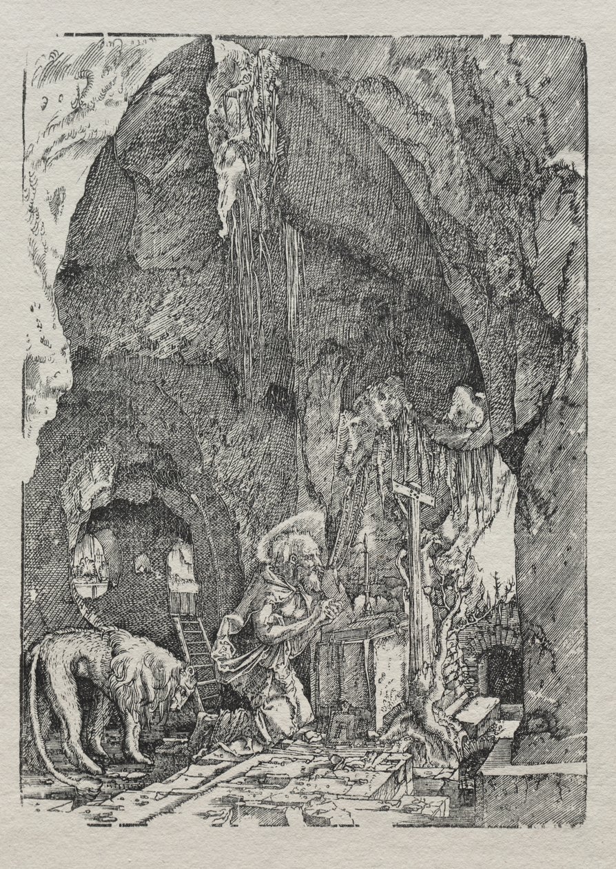 San Jerónimo en la Cueva de Albrecht Altdorfer