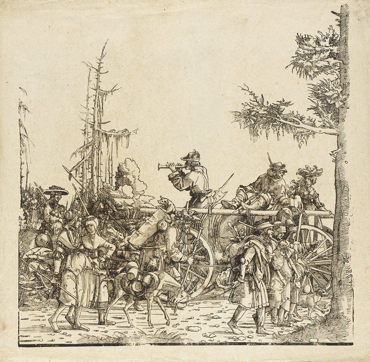 El carro de equipajes de Albrecht Altdorfer