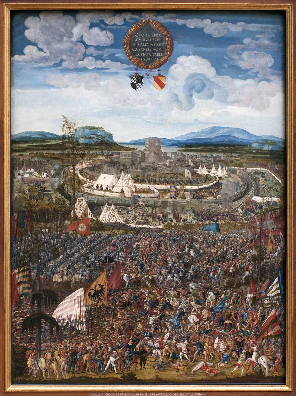 La Batalla de Alejandro. La victoria de Alejandro III de Macedonia, llamado el Grande (356-323 a.C.) sobre Darío III Codomano (alrededor de 380-330 a.C.), rey de los persas en Issos (cerca de la actual Iskenderun, Turquía) en 333 a.C. Pintura de Albrecht A de Albrecht Altdorfer