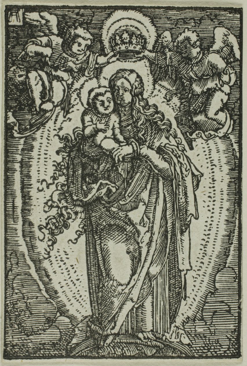 La coronación de la Virgen, de La caída y redención del hombre de Albrecht Altdorfer