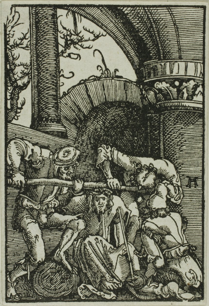 La coronación de espinas, de La caída y redención del hombre de Albrecht Altdorfer
