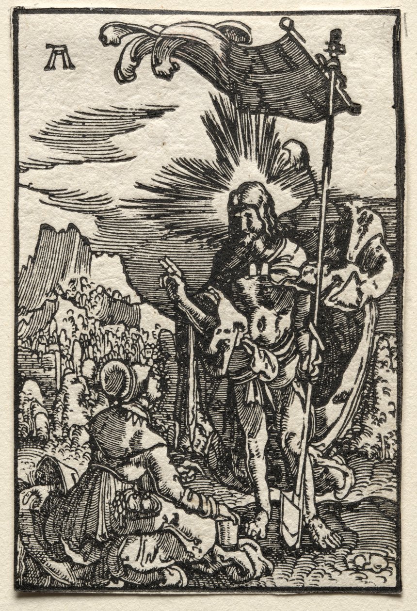 La Caída y Redención del Hombre: Cristo apareciendo a Santa María Magdalena, c. 1515 de Albrecht Altdorfer