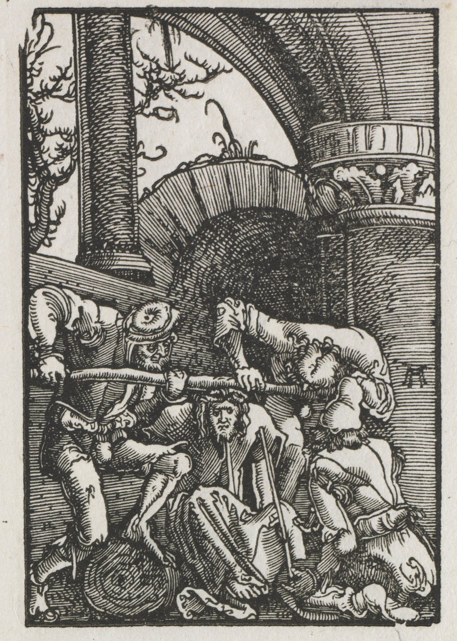 La caída y redención del hombre: Cristo coronado de espinas de Albrecht Altdorfer