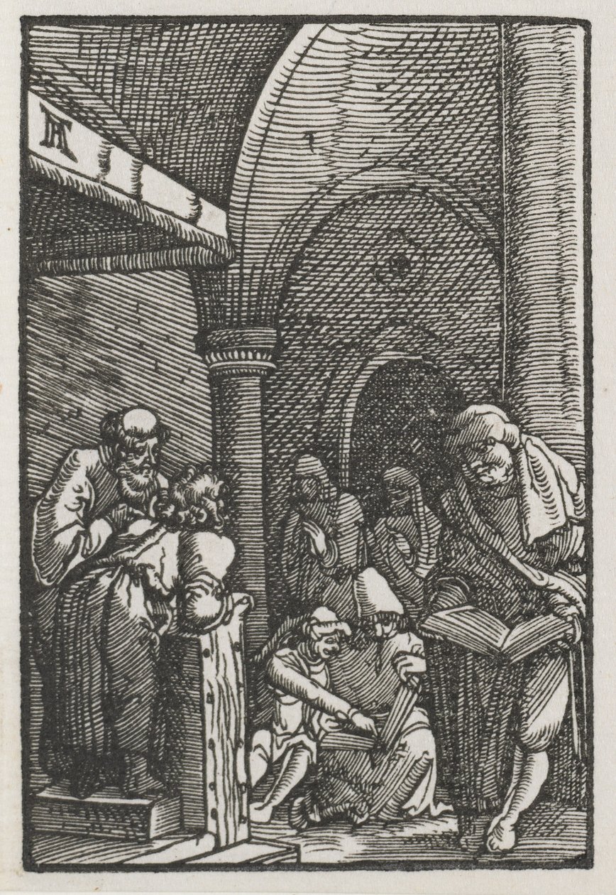 La Caída y Redención del Hombre: Cristo Disputando con los Doctores de Albrecht Altdorfer