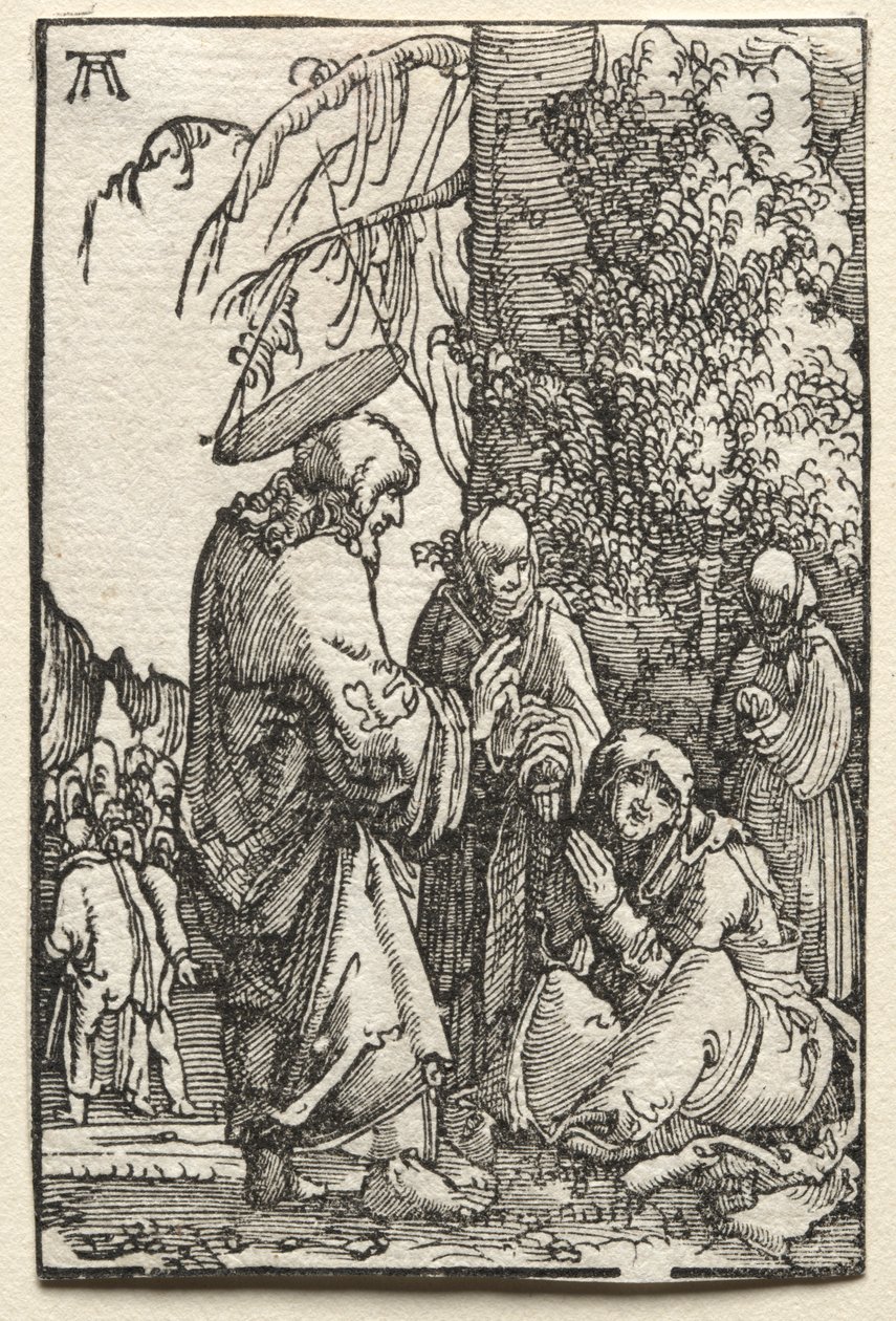 La Caída y Redención del Hombre: Cristo Despidiéndose de su Madre antes de la Pasión de Albrecht Altdorfer