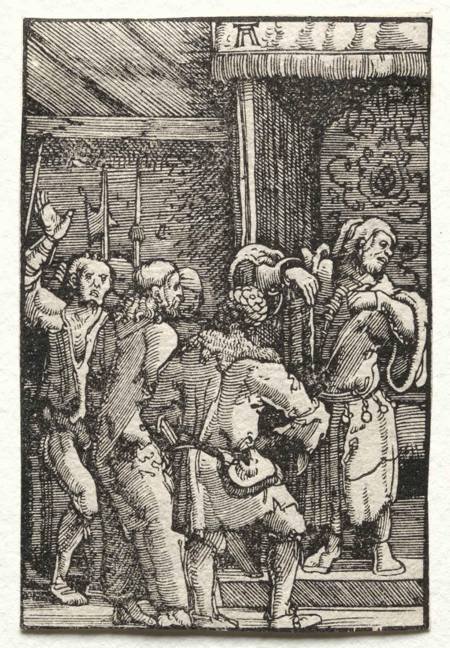 La Caída y Redención del Hombre: Cristo ante Caifás, c. 1515 de Albrecht Altdorfer