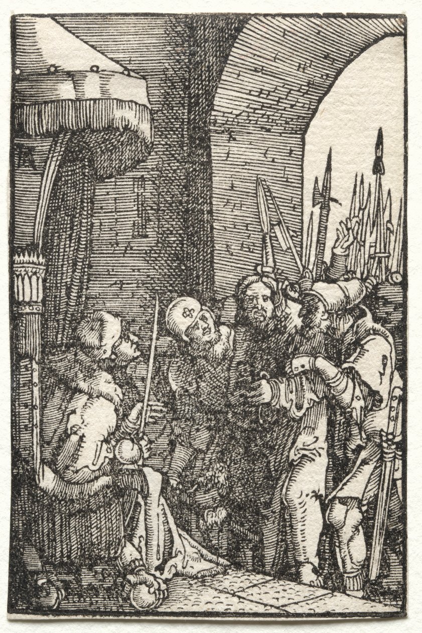 La Caída y Redención del Hombre: Cristo ante Pilato, c. 1515 de Albrecht Altdorfer