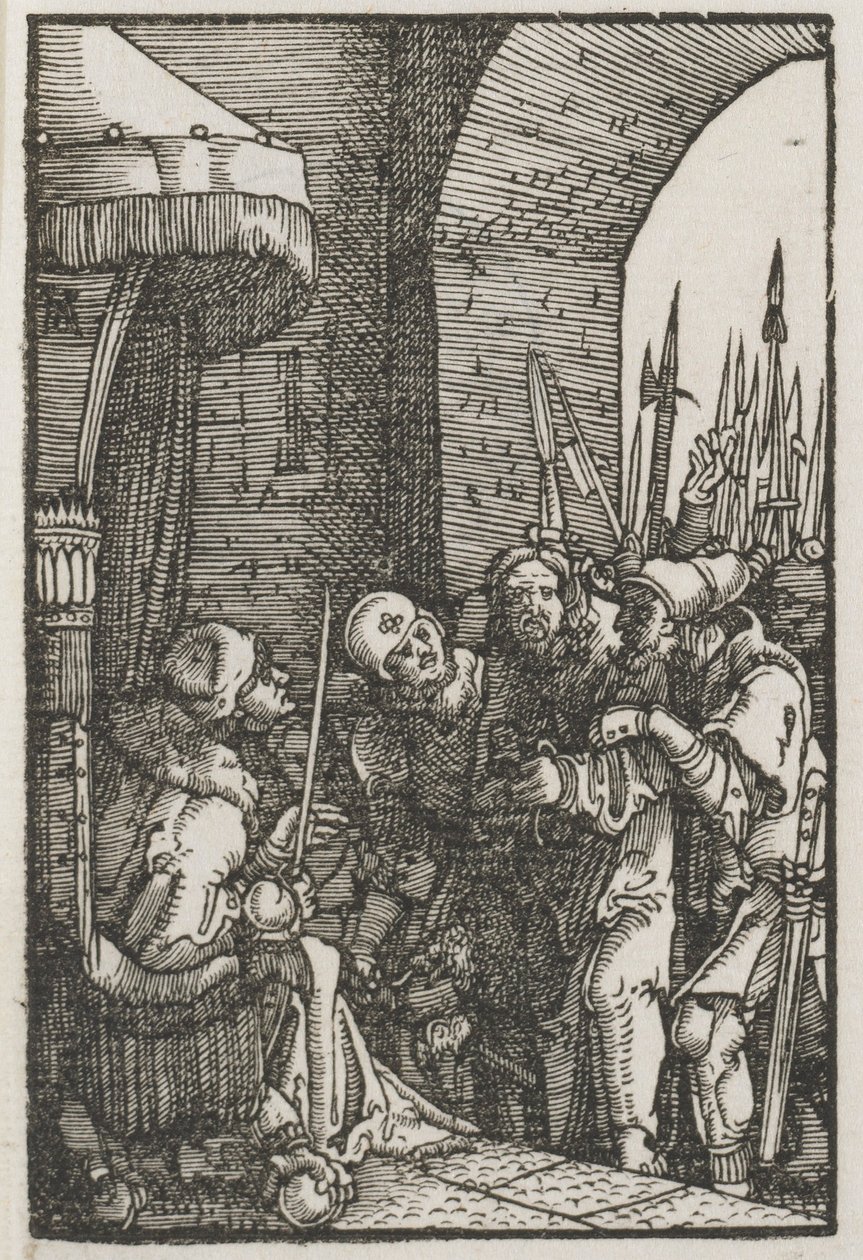La Caída y Redención del Hombre: Cristo ante Pilato, c. 1515 de Albrecht Altdorfer