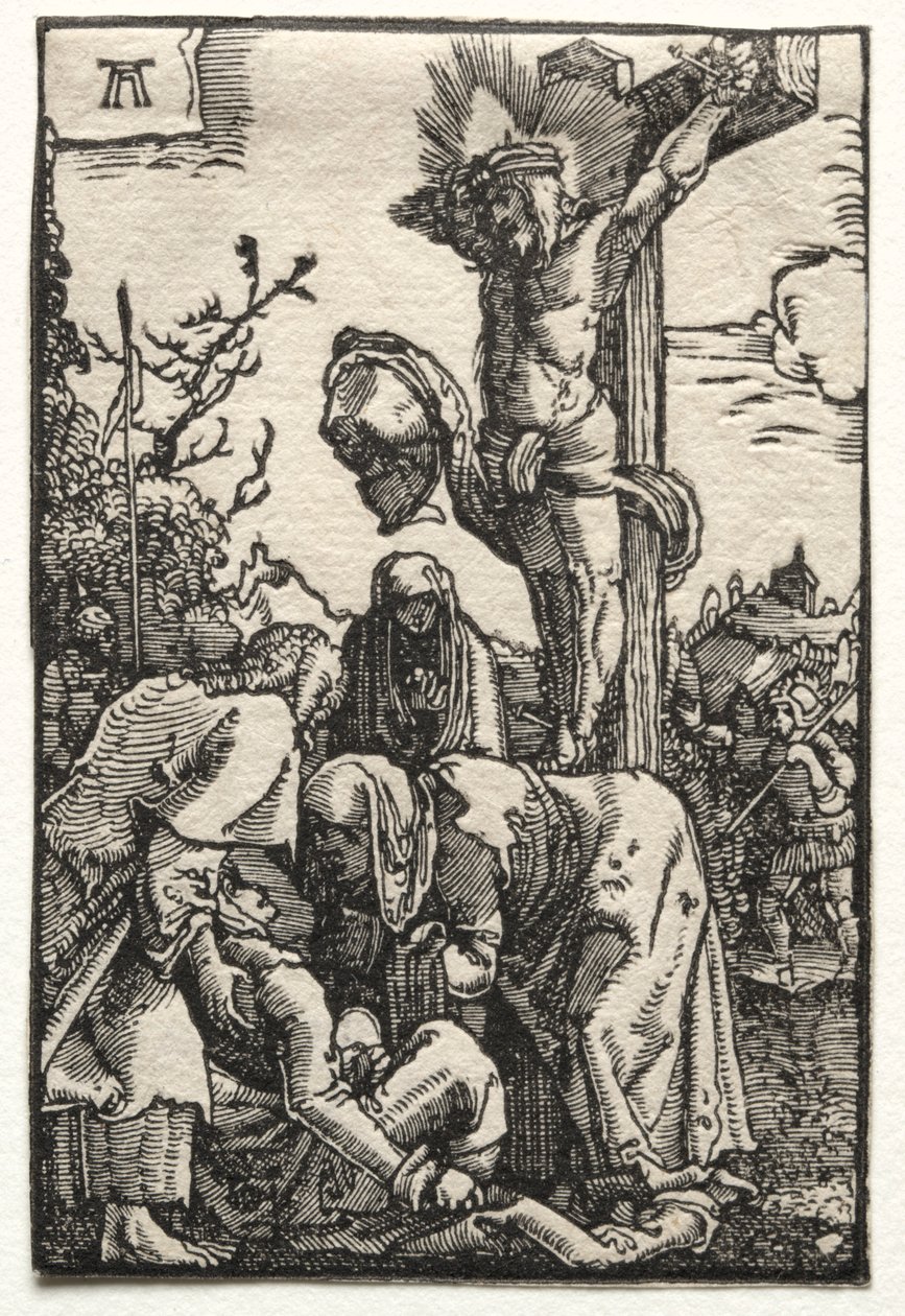 La caída y redención del hombre: Cristo en la cruz, c. 1515 de Albrecht Altdorfer