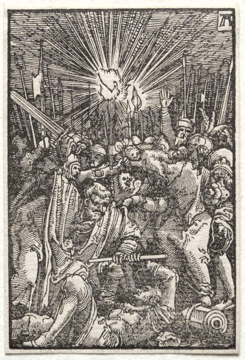 La caída y redención del hombre: Cristo capturado de Albrecht Altdorfer