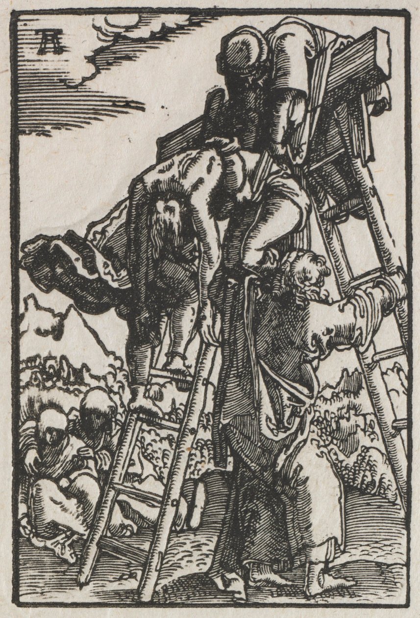 La caída y redención del hombre: Descendimiento de la cruz, c. 1515 de Albrecht Altdorfer