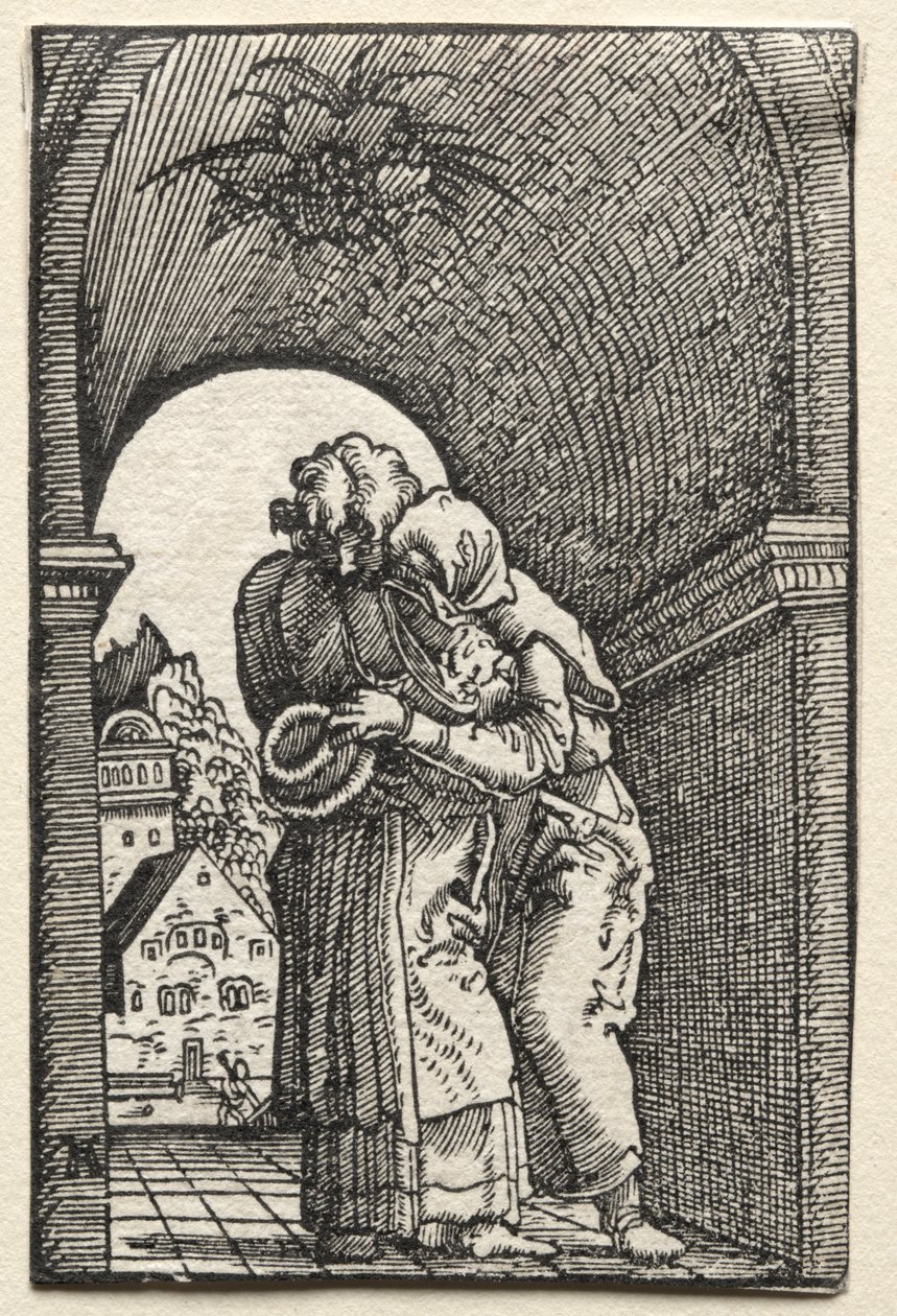 La caída y redención del hombre: El abrazo de Joaquín y Ana en la Puerta Dorada de Albrecht Altdorfer