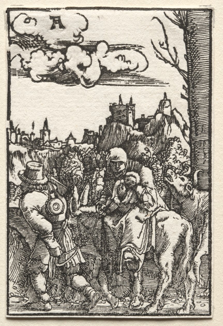 La caída y redención del hombre: La huida a Egipto, c. 1515 de Albrecht Altdorfer