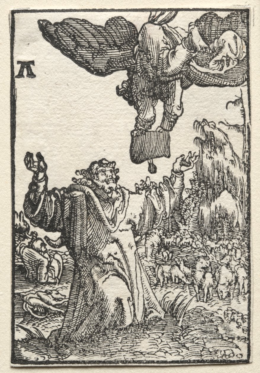 La caída y redención del hombre: El mensaje del ángel a Joaquín de Albrecht Altdorfer