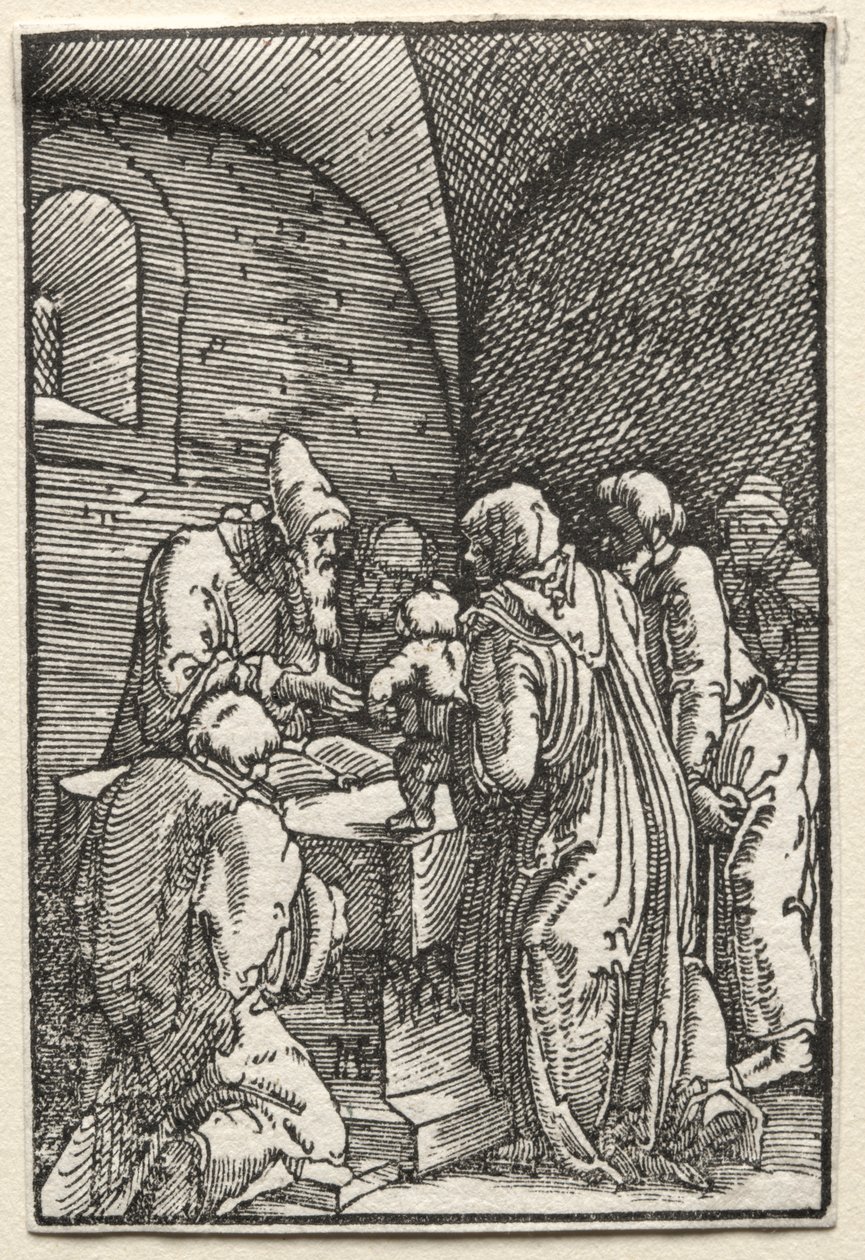 La Caída y Redención del Hombre: La Presentación de Cristo en el Templo, c. 1515 de Albrecht Altdorfer