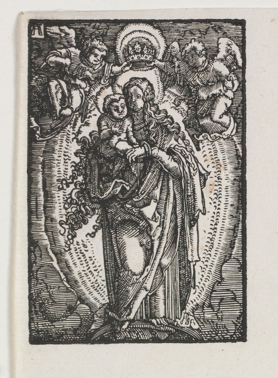 La Caída y Redención del Hombre: La Virgen como Reina del Cielo, c. 1513 de Albrecht Altdorfer
