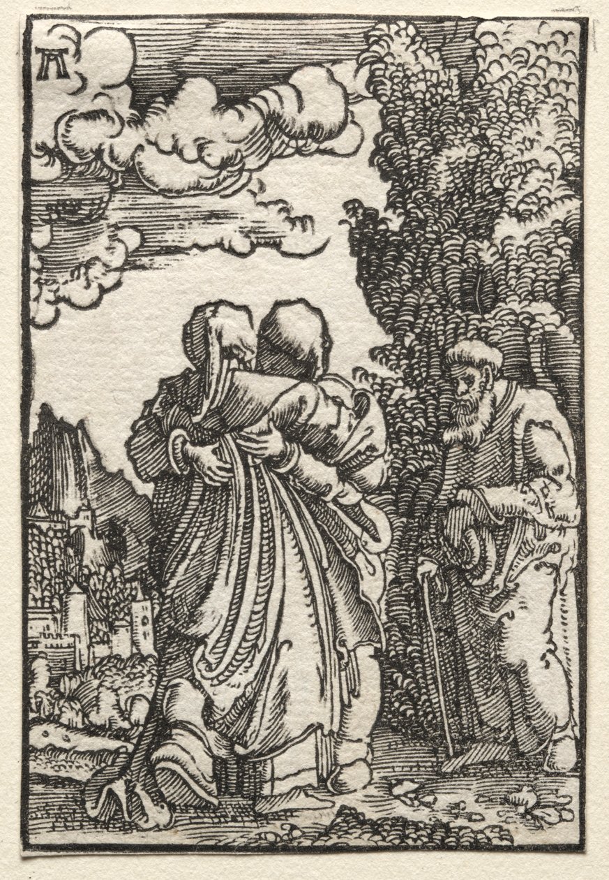 La caída y redención del hombre: La visitación, c. 1515 de Albrecht Altdorfer