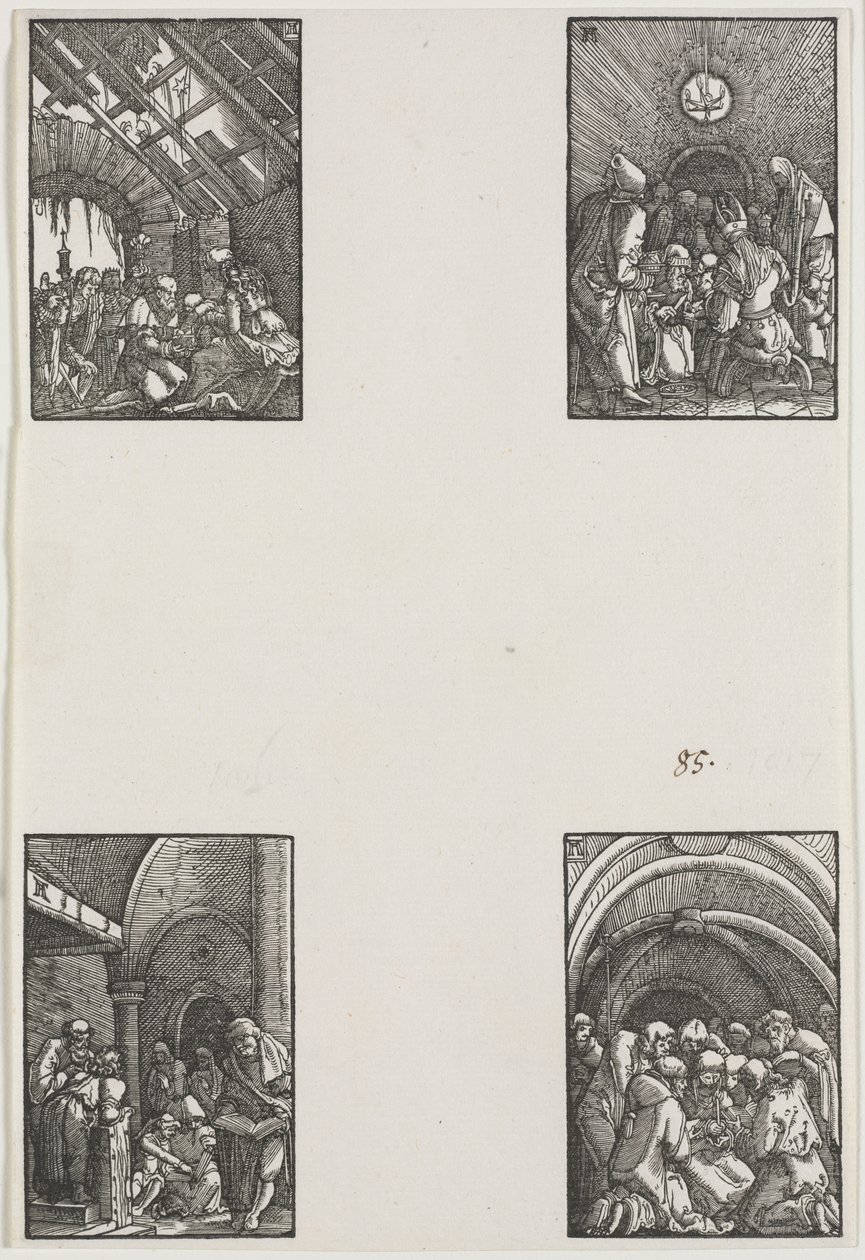 La caída y redención del hombre, c. 1515 de Albrecht Altdorfer