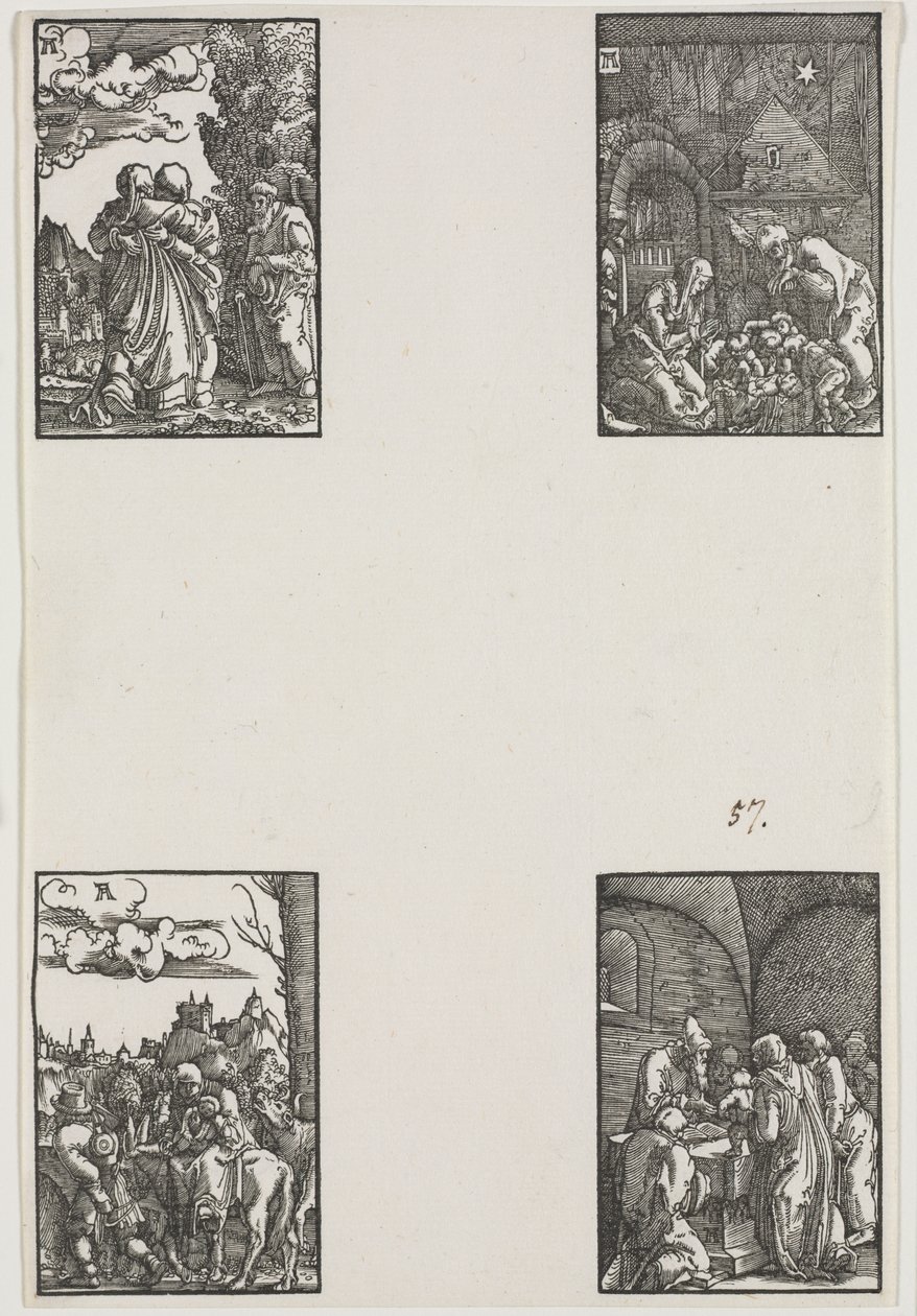 La caída y redención del hombre, c. 1515 de Albrecht Altdorfer