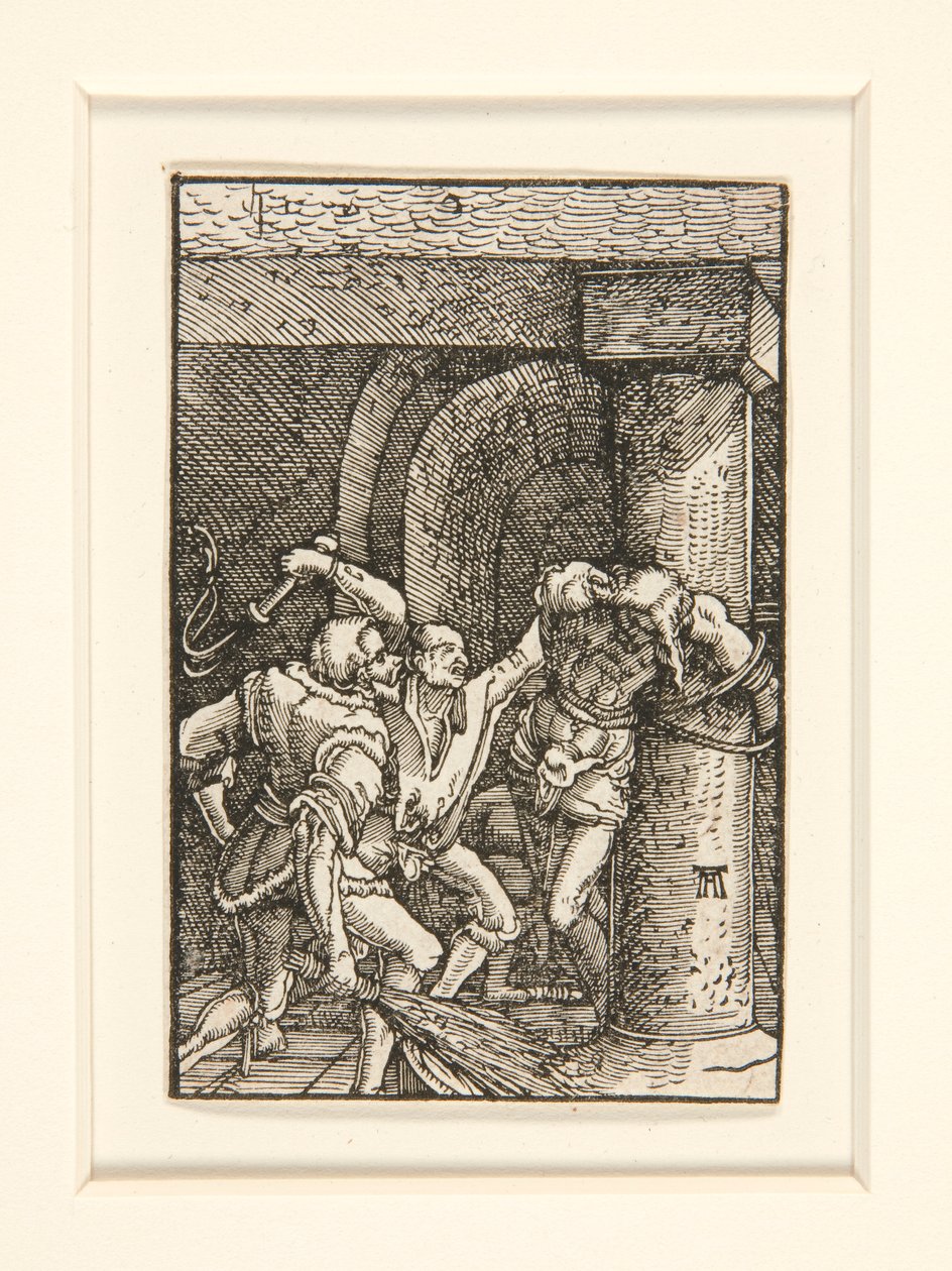 La Flagelación, de la serie La Caída y Redención del Hombre de Albrecht Altdorfer
