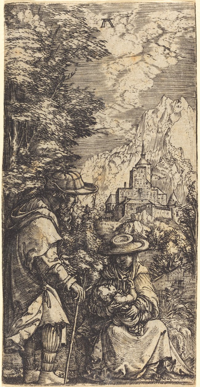 El descanso en la huida a Egipto de Albrecht Altdorfer