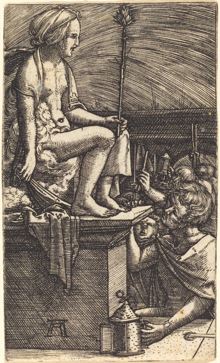 La Cortesana Romana (La Venganza del Mago Virgilio) de Albrecht Altdorfer