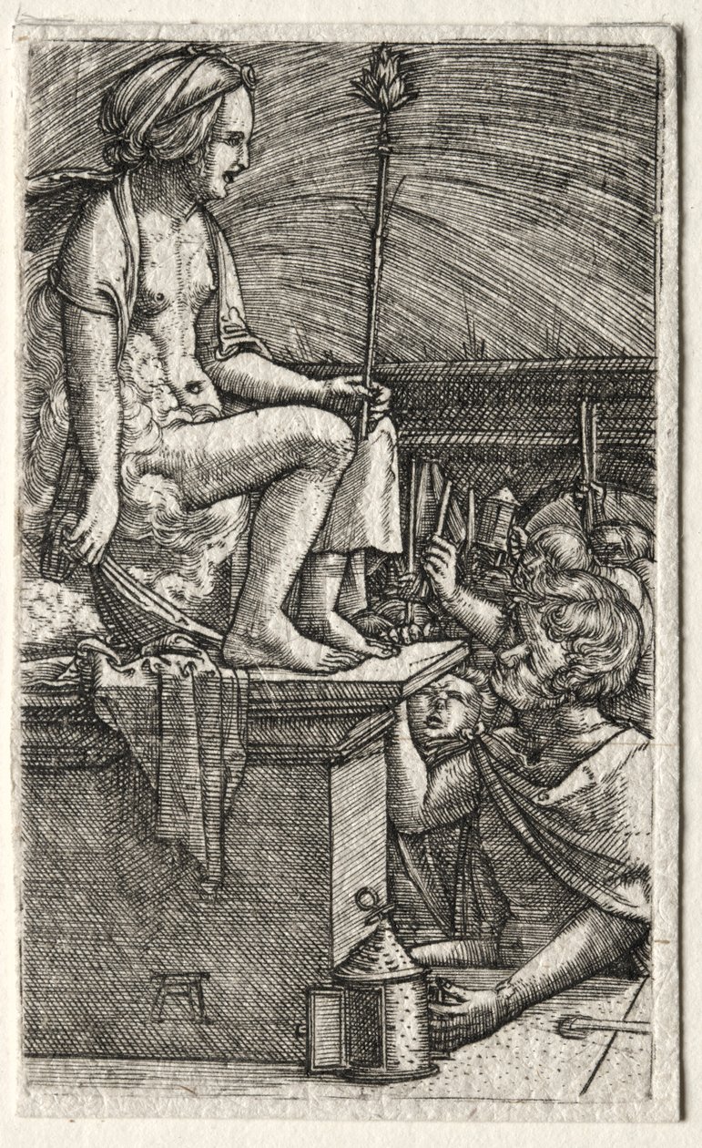 La cortesana romana o La venganza del hechicero Virgilio, 1520-1526 de Albrecht Altdorfer