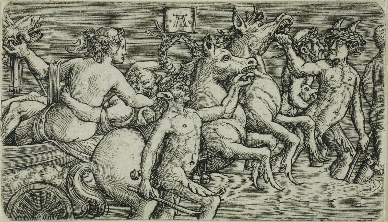 El triunfo de los dioses del mar de Albrecht Altdorfer