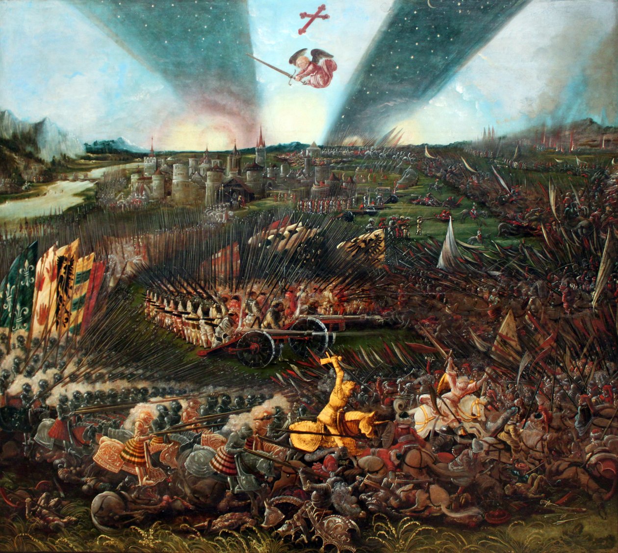 Victoria de Carlomagno sobre los ávaros cerca de Ratisbona de Albrecht Altdorfer