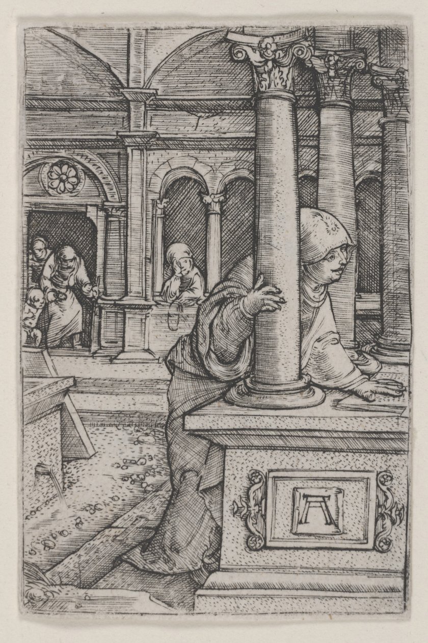 La Virgen buscando a Jesús en el Templo de Albrecht Altdorfer