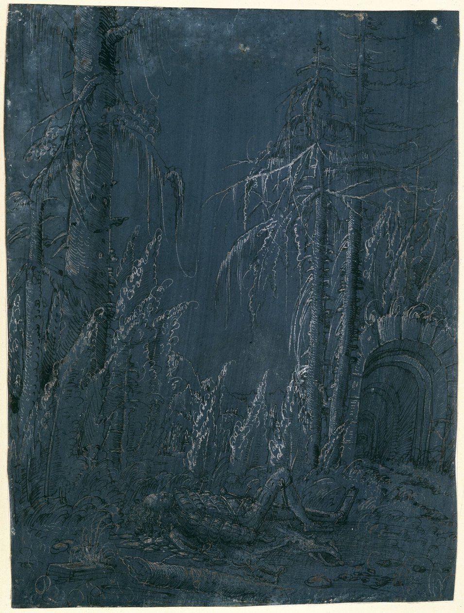 Píramo muerto de Albrecht Altdorfer