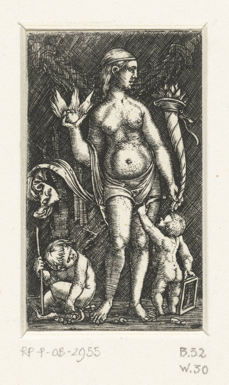 Venus con dos amorcillos de Albrecht Altdorfer