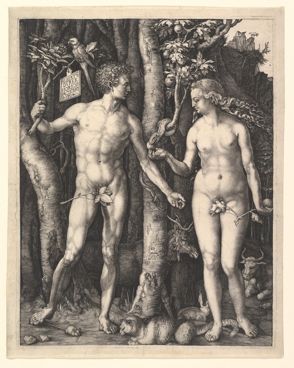 Adán y Eva de Albrecht Dürer