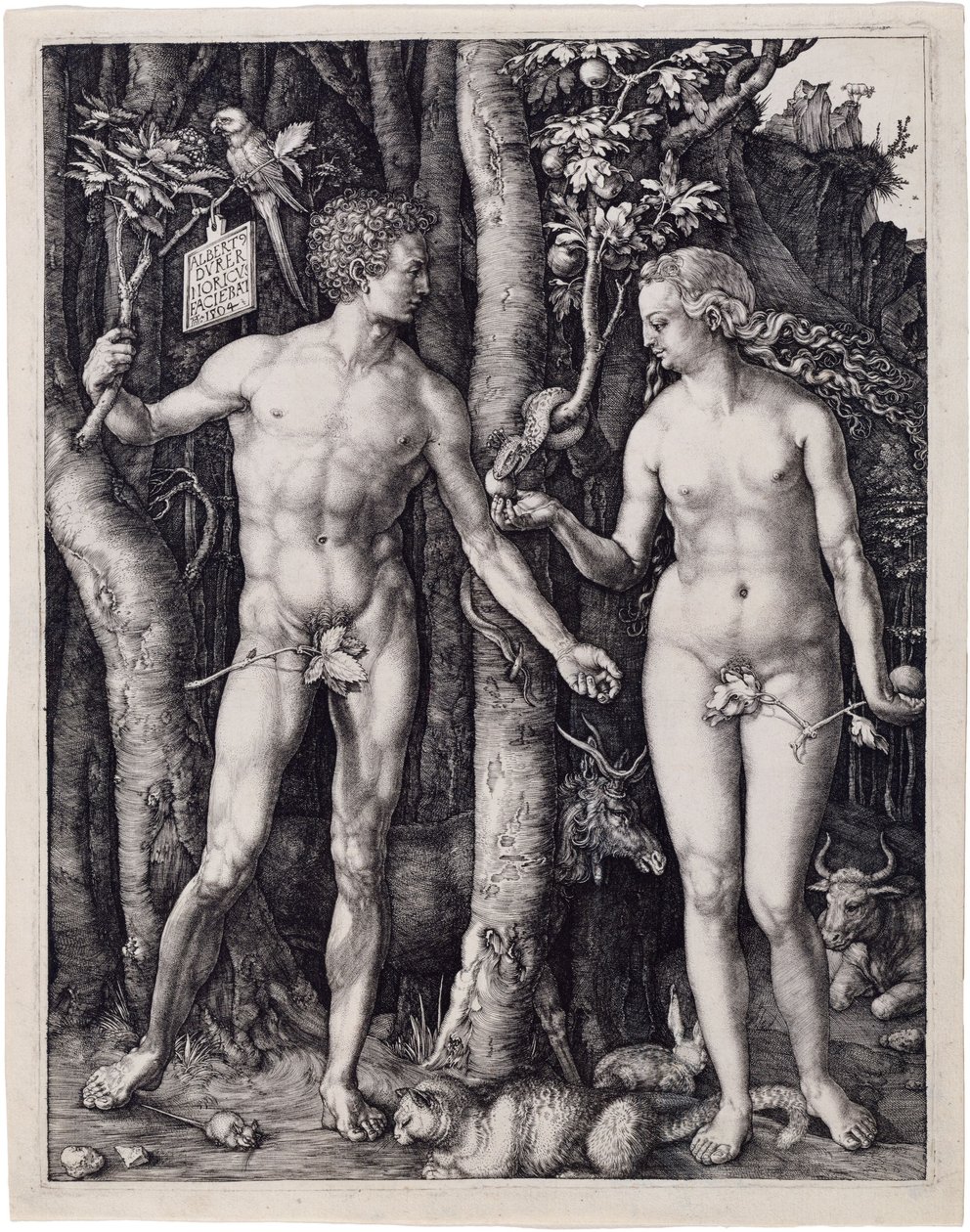 Adán y Eva de Albrecht Dürer