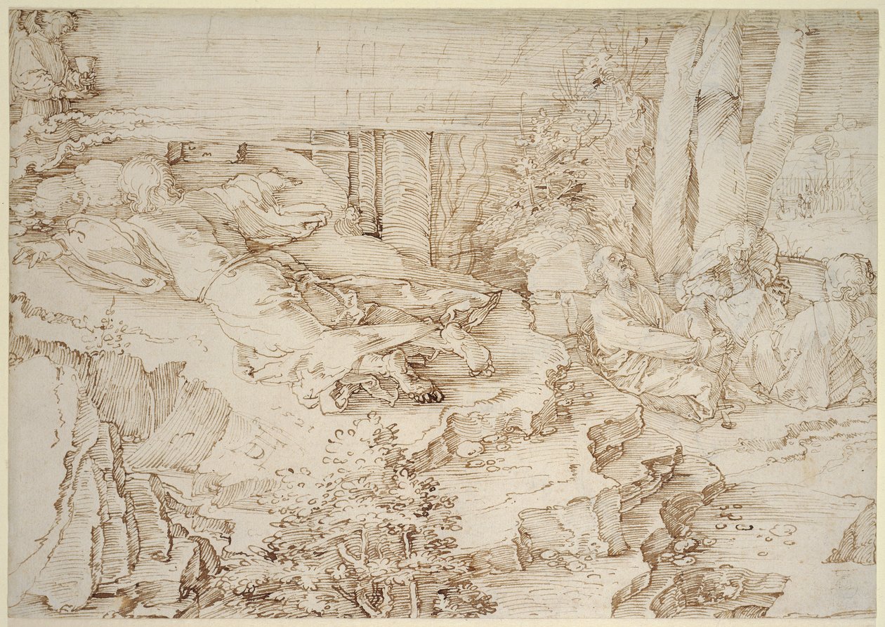 La agonía en el huerto de Albrecht Dürer