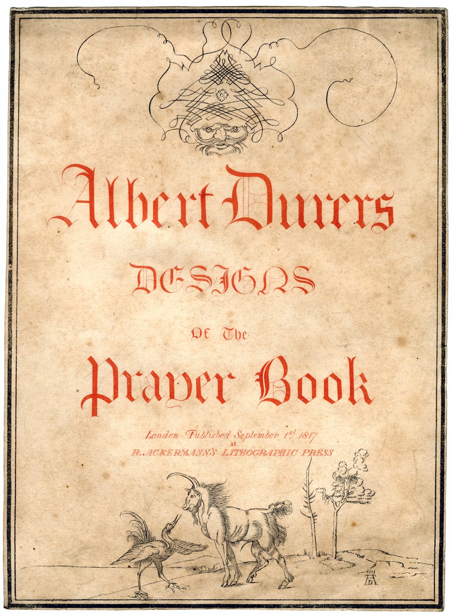 Diseños de Albert Dürer para el Libro de Oraciones, 1817 de Albrecht Dürer