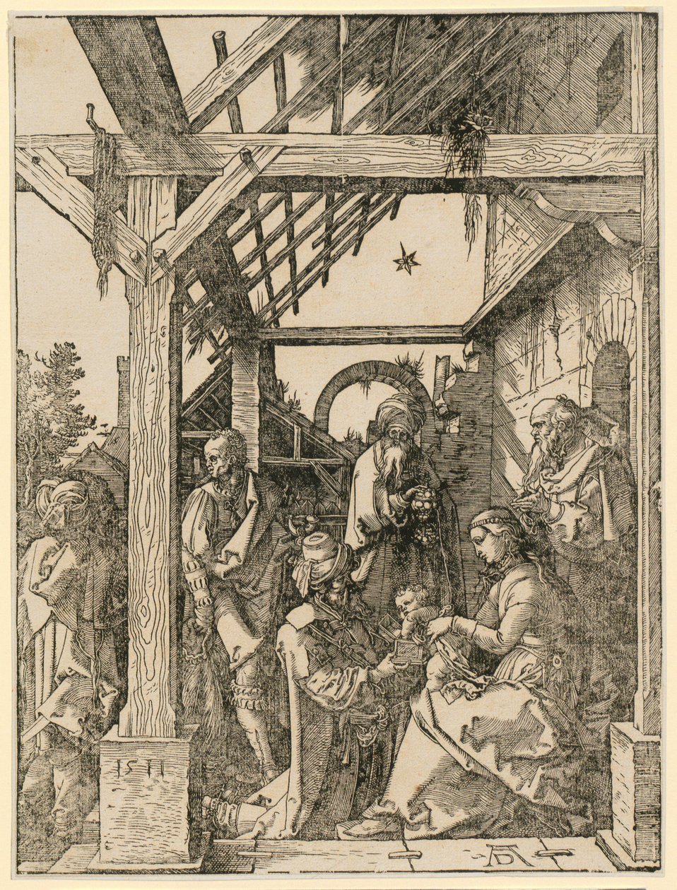 Adoración de los Reyes Magos de Albrecht Dürer