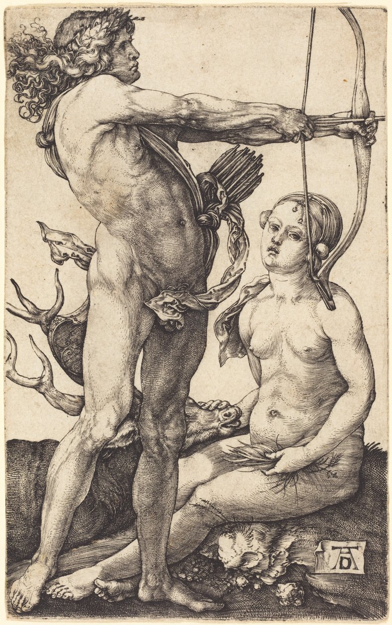 Apolo y Diana de Albrecht Dürer