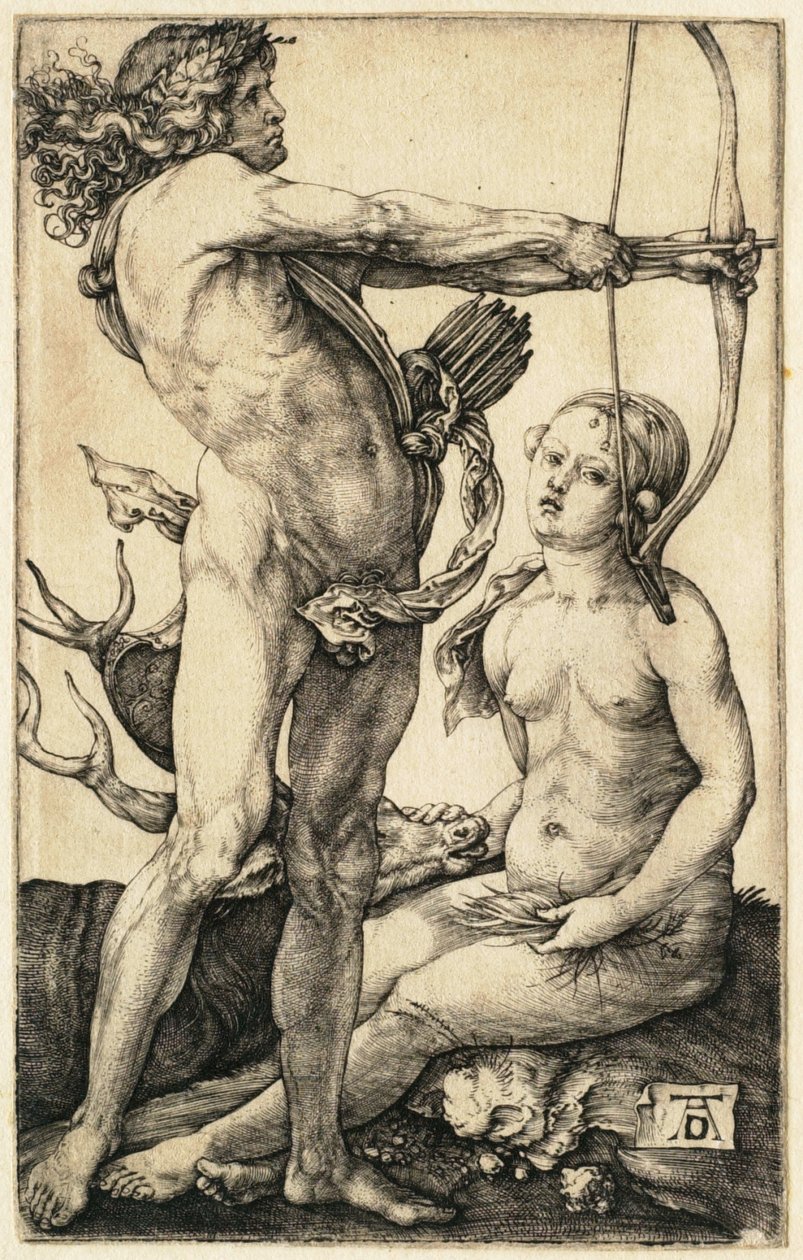 Apolo y Diana de Albrecht Dürer