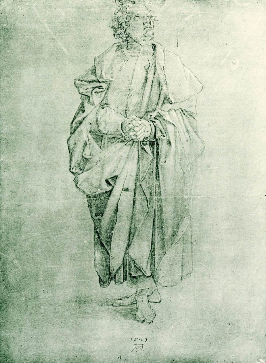 Estudio de apóstol de Albrecht Dürer