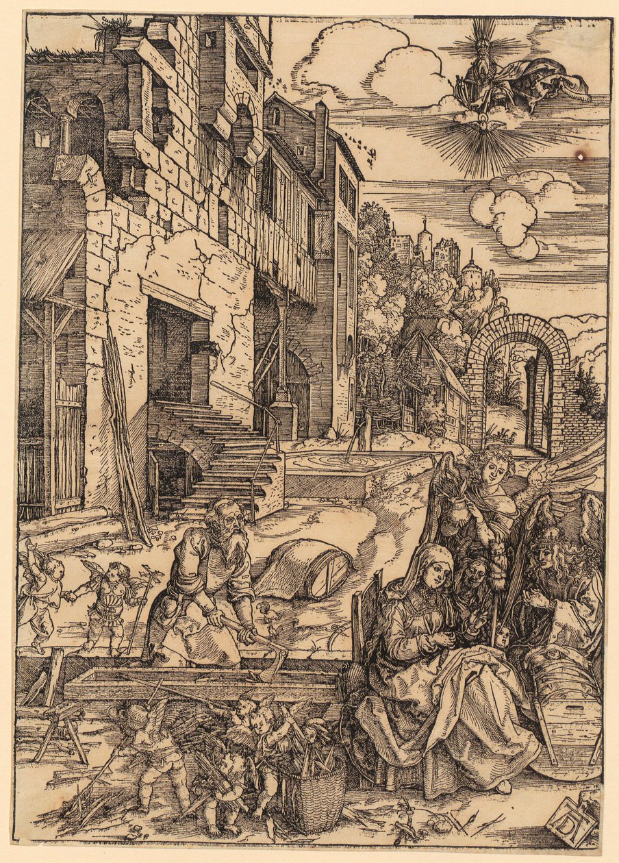 Estancia en Egipto, lámina 15 de la serie «La vida de María» de Albrecht Dürer