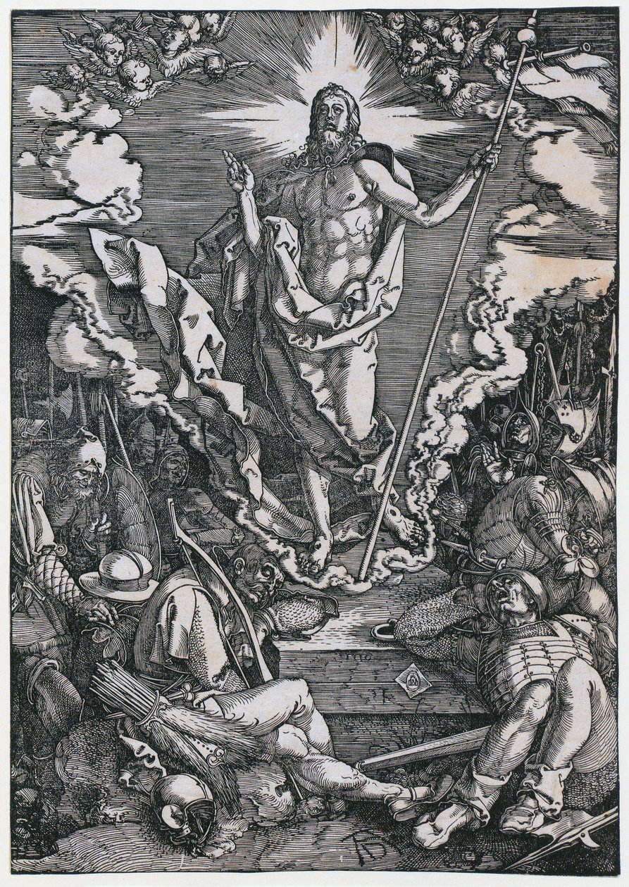La Resurrección de Cristo, lámina 12 de la serie «La Gran Pasión» de Albrecht Dürer