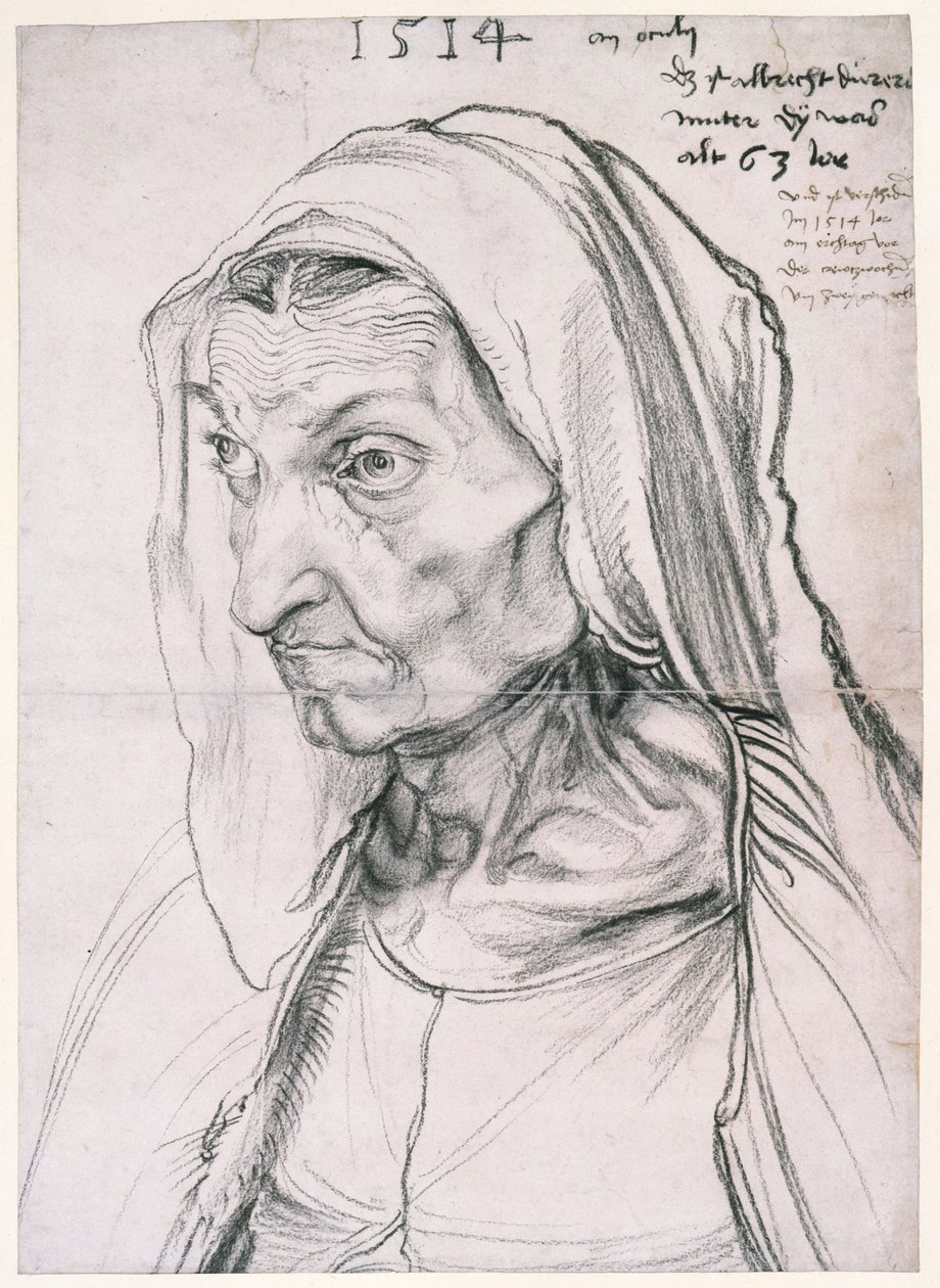 Barbara Dürer, de soltera Holper / Barbara Dürer, madre del artista de Albrecht Dürer