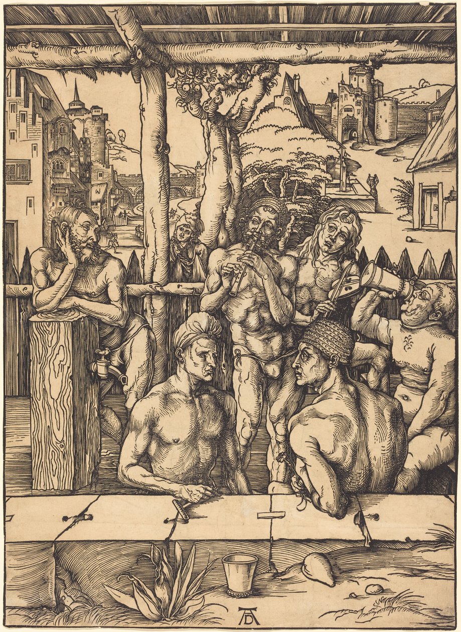 El baño de hombres de Albrecht Dürer