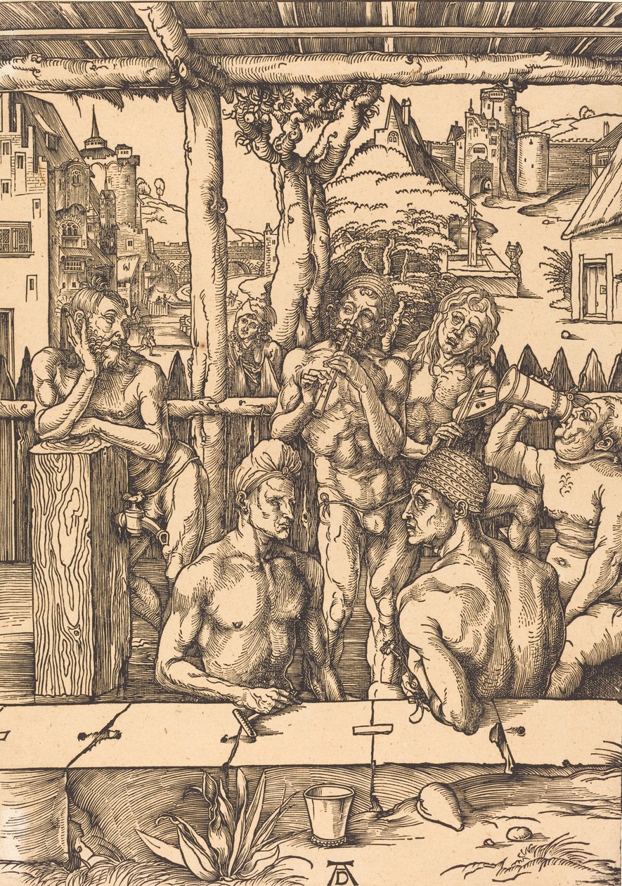 Casa de Baños, c. 1496-1497 de Albrecht Dürer