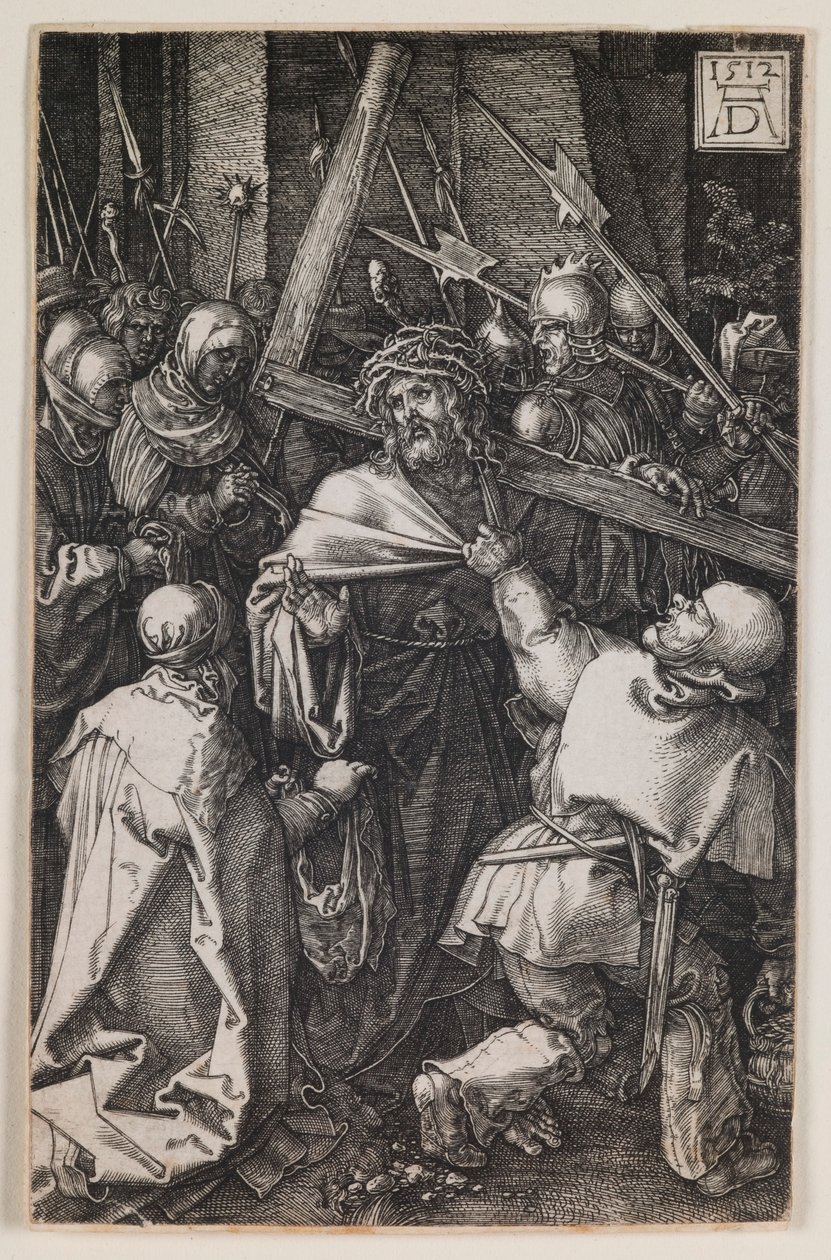 Cargando la Cruz, de la serie “La Pasión Grabada” de Albrecht Dürer