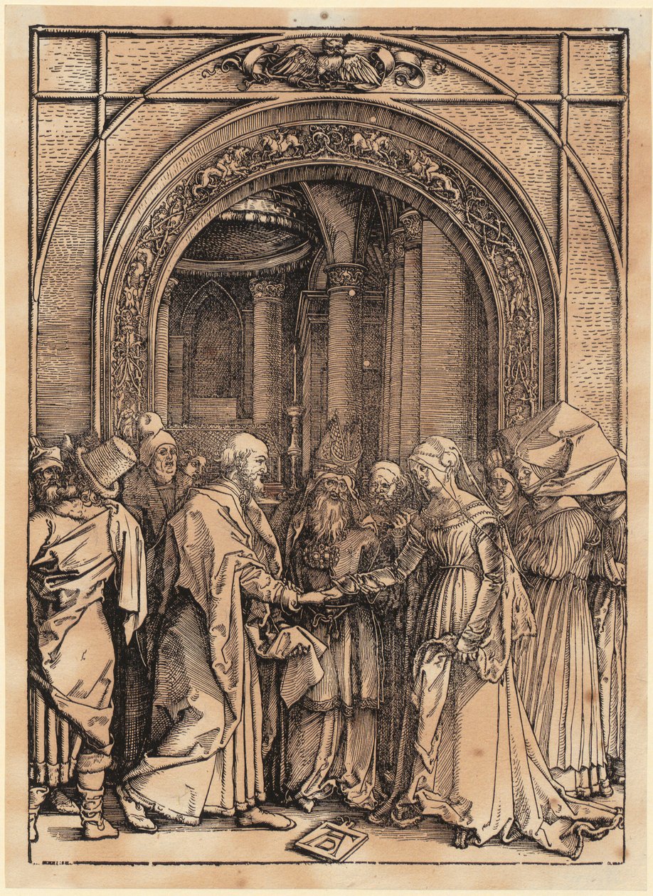 Circuncisión de Cristo, lámina 11 de la serie "La vida de la Virgen" de Albrecht Dürer
