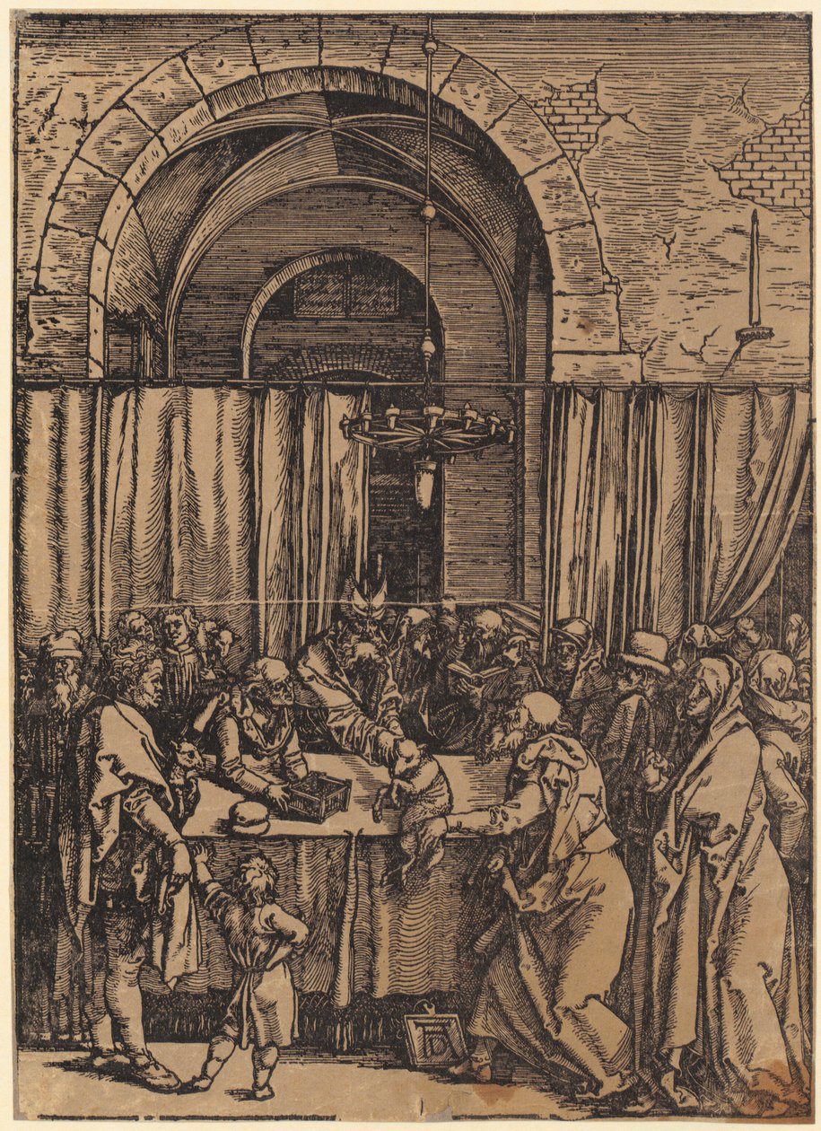 El llanto sobre Cristo, lámina 9 de la serie «La Gran Pasión» de Albrecht Dürer